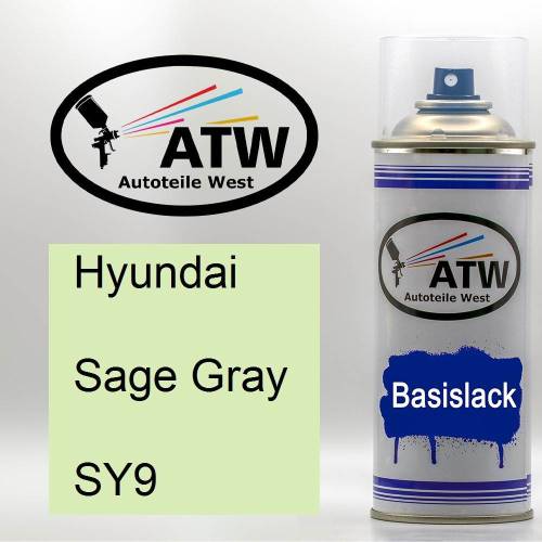 Hyundai, Sage Gray, SY9: 400ml Sprühdose, von ATW Autoteile West.